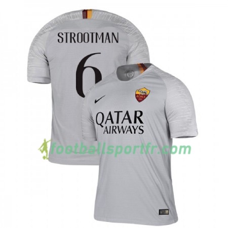Tenue AS Roma Strootman 6 Extérieur 2018-2019 Maillot de Foot